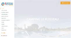 Desktop Screenshot of camping-le-ruisseau.fr
